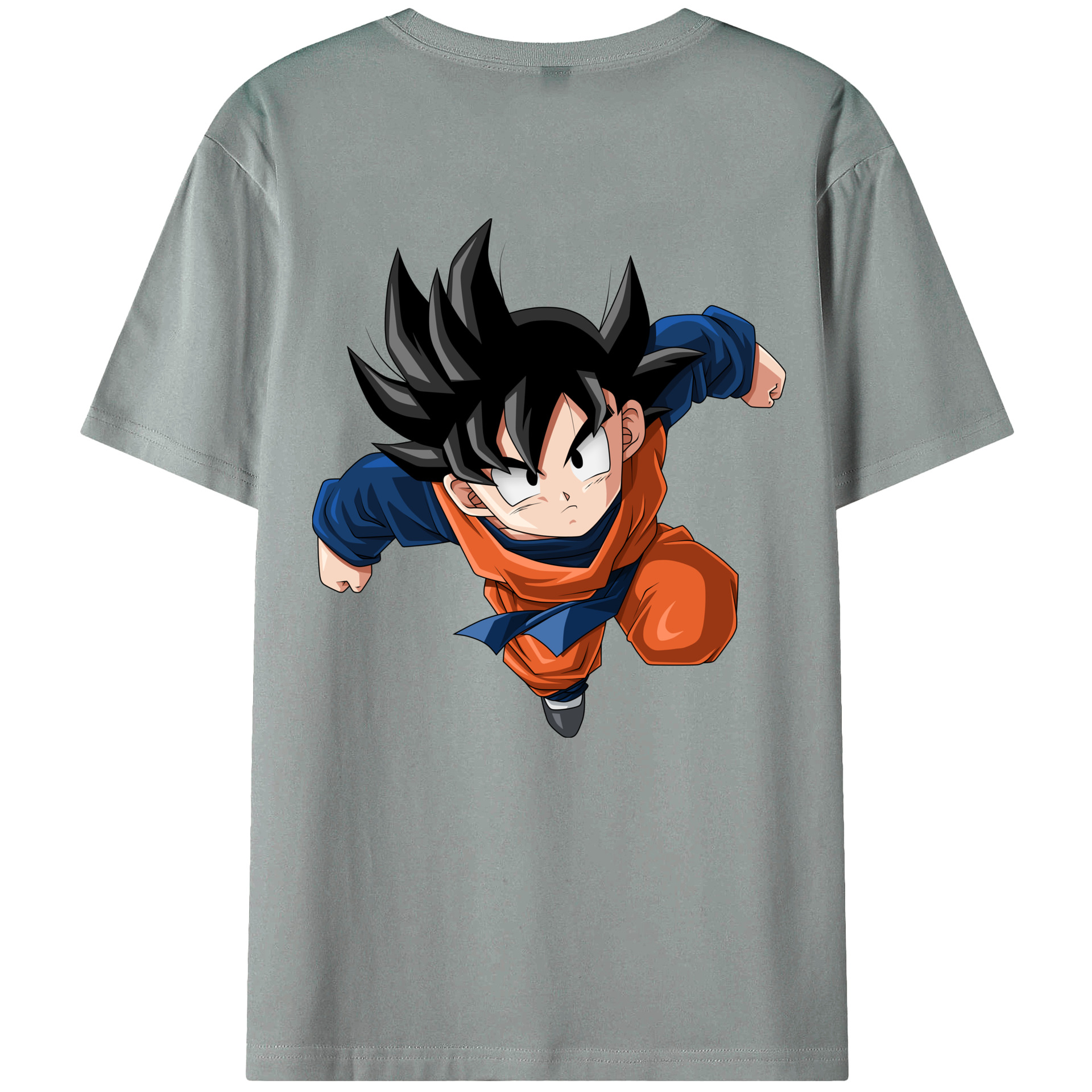 （画像用） ドラゴンボール 孫悟空（そん ごくう）Son Goku カカロット DRAGON BALL Kakarotto 綿100％ メンズ半袖Tシャツ（バックプリント） 通気性